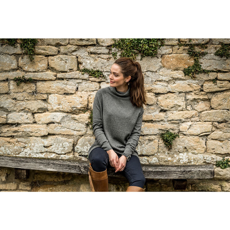 Schoffel Ladies Cotton Cashmere Turtle neck - Image 2