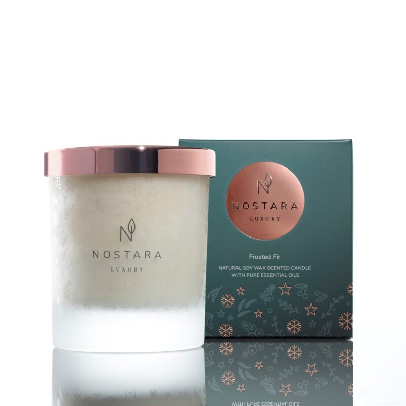 100% Natural Soy Wax Candle Frosted Fir 200g