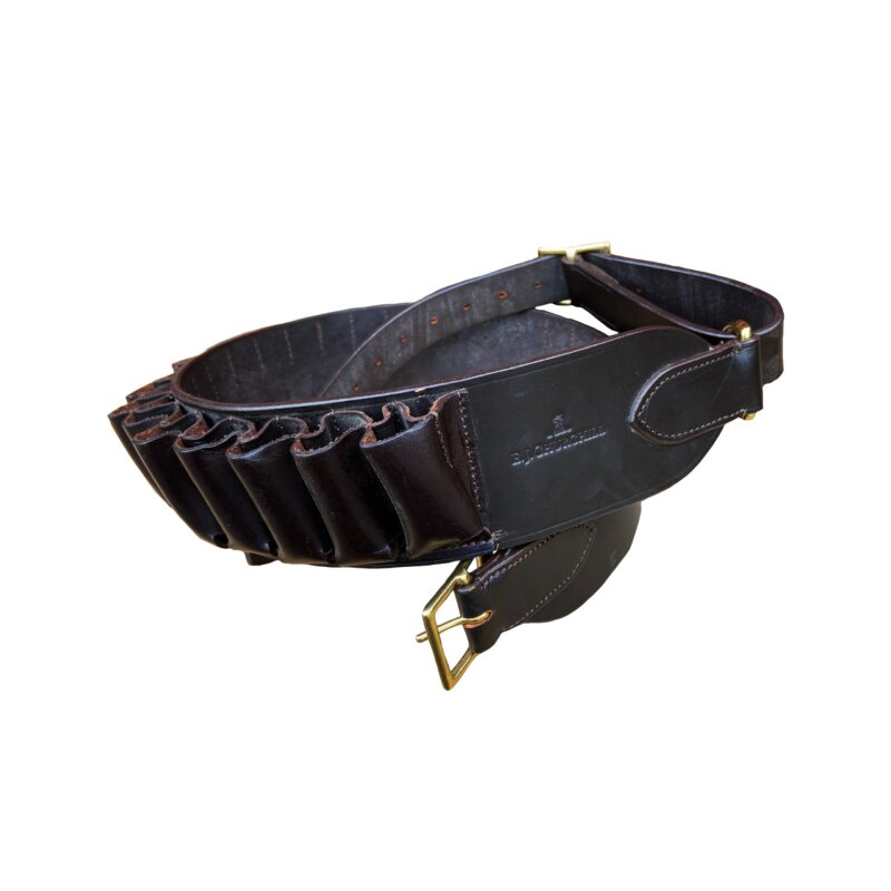 Double  Leather Cartridge Belt 12B - Image 3
