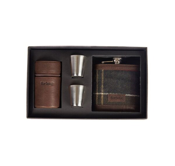 Tartan Hip Flask & Cup Set