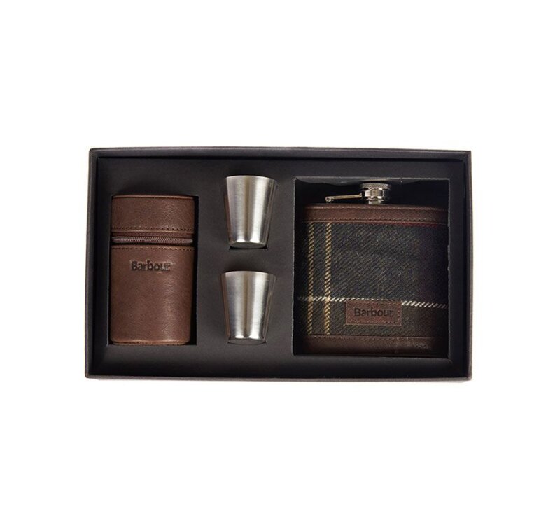 Tartan Hip Flask & Cup Set