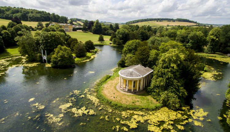 West Wycombe Estate grounds with water
