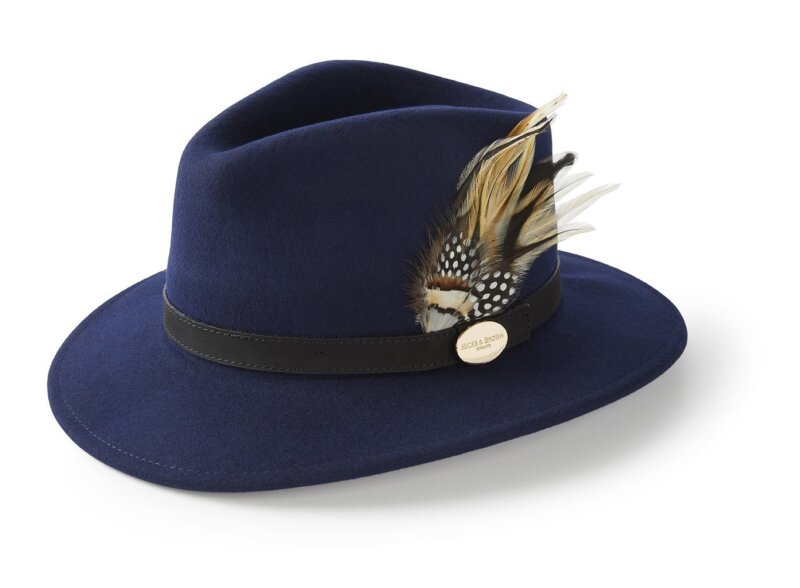 Hicks & Brown The Suffolk Fedora Guinea & Pheasant Feather - Image 2