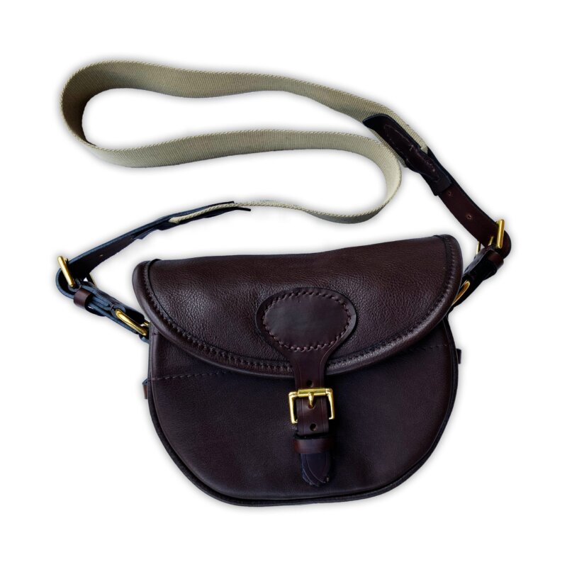 Havana Soft Brown Leather Cartridge Bag 100