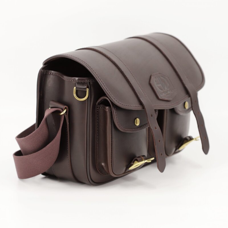 Hera Plain Chocolate Brown Cartridge Bag