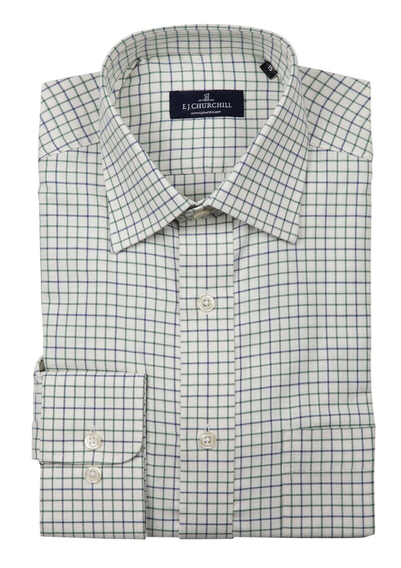 Tattersall Small Check Shirt - Image 2