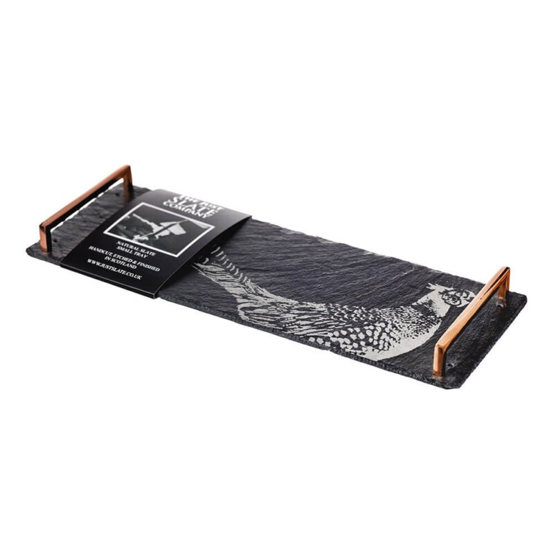 Large Slate & Copper Coated Serving Tray - Image 2
