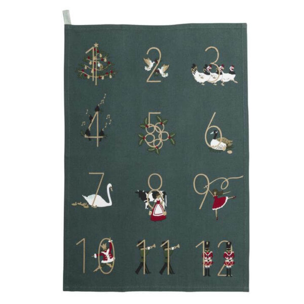 12 Days of Chirstmas Tea Towel