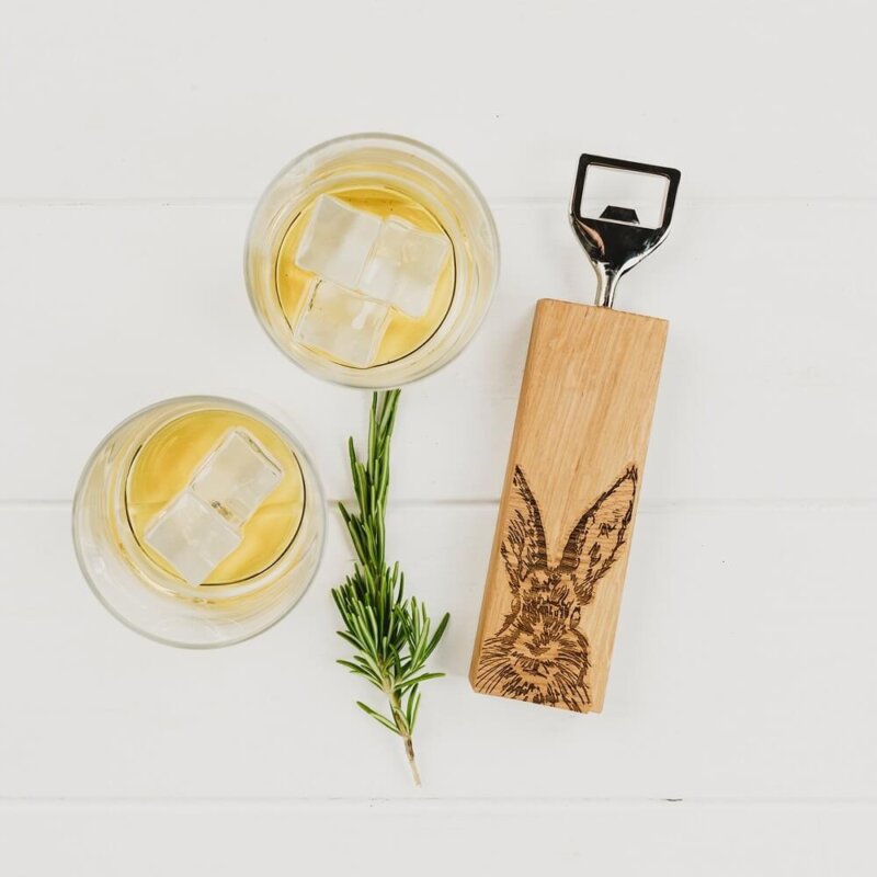 Oak Bottle Opener