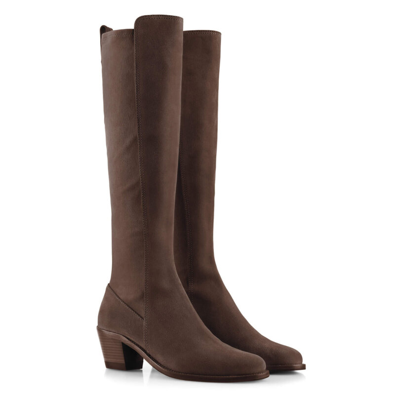 The Belgravia Heeled Suede Boot