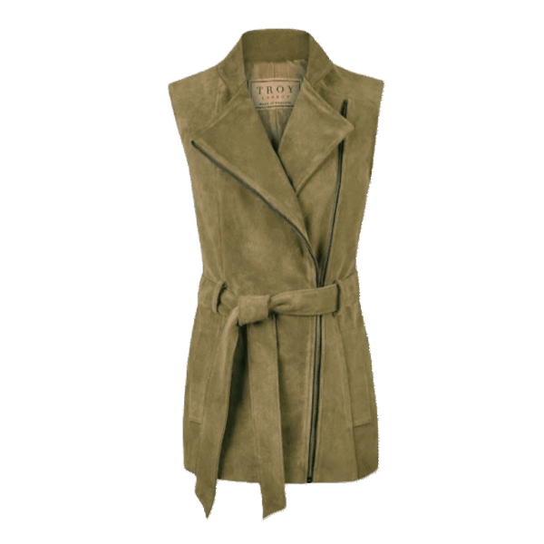 Troy Of London Belted Suede Gilet