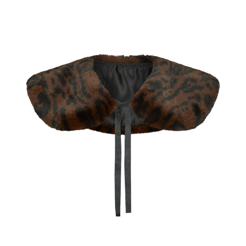 Troy Of London Faux Fur Lapel Collar