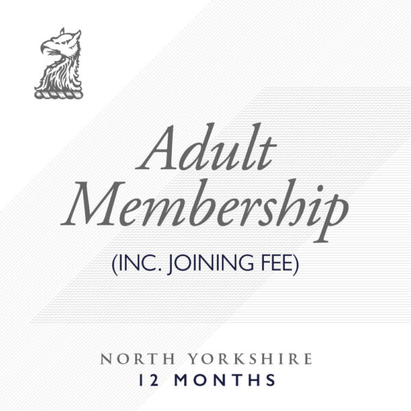 North Yorkshire – Annual Adult Membership (Joining Fee – Waived)