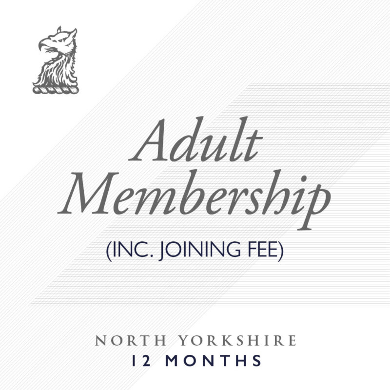 North Yorkshire – Annual Adult Membership (Joining Fee – Waived)