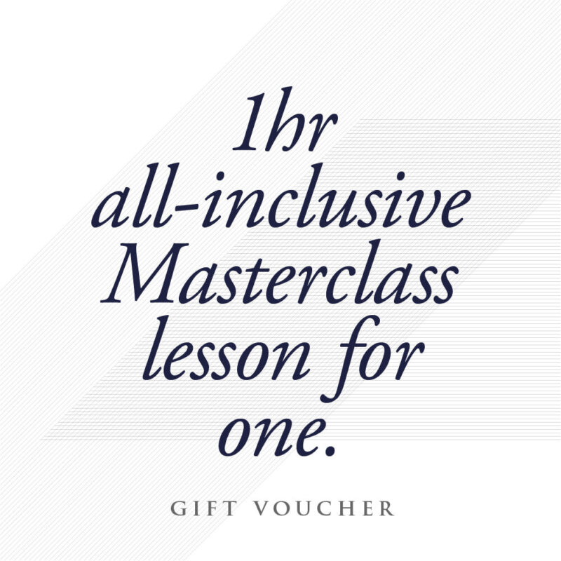 All-Inclusive 1 Hour Masterclass Lesson Gift Voucher