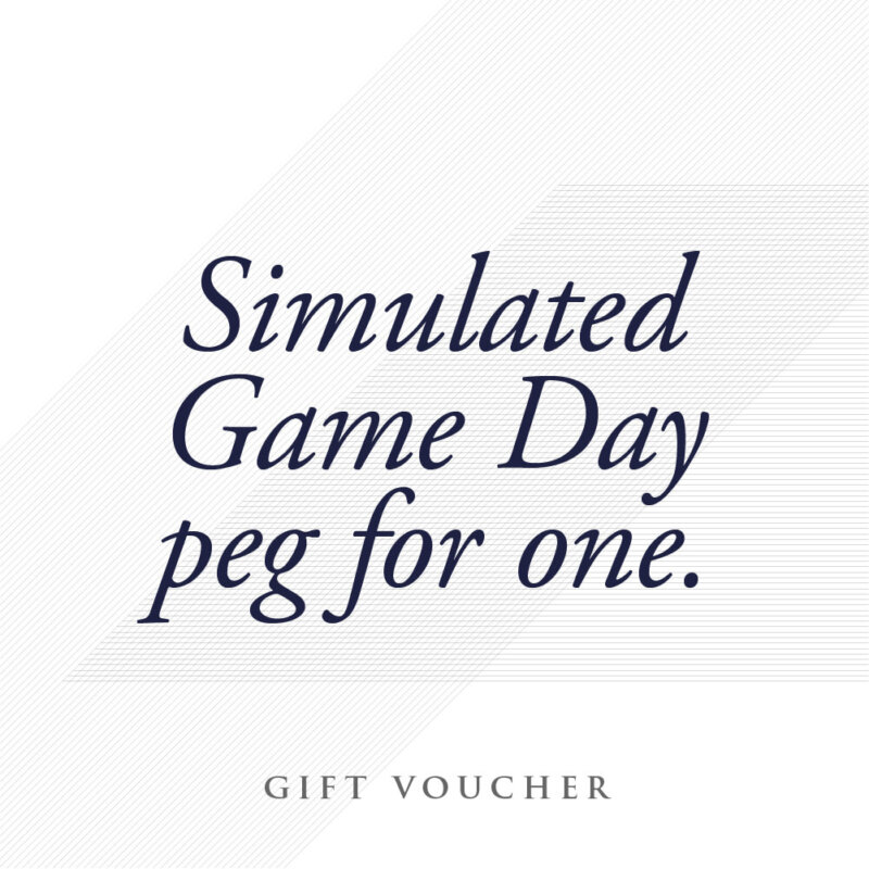 Simulated Game Day – Peg for One Gift Voucher