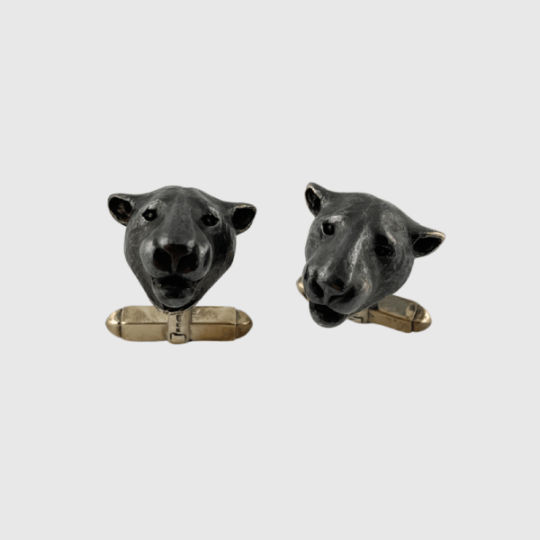 William & Son Panther Head Cufflinks