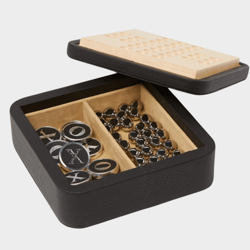 Leather Solitaire/Noughts & Crosses Set - Image 5