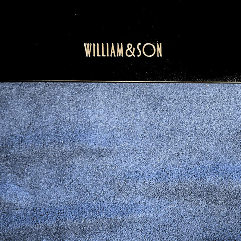 William & Son Black Envelope Case Suede Lining - Image 3