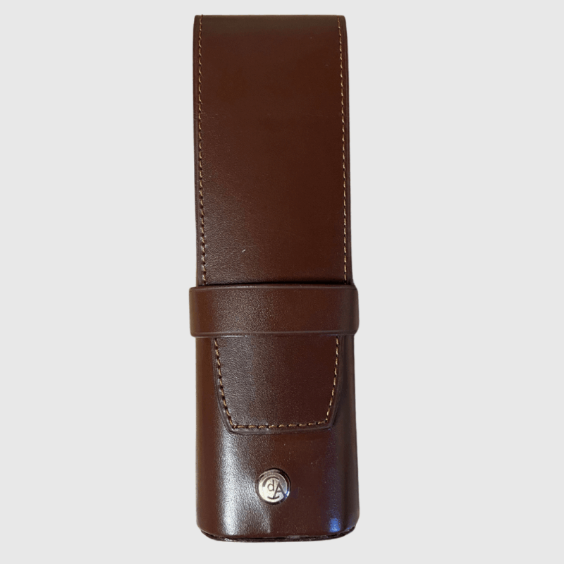 Brown Double Pen Case