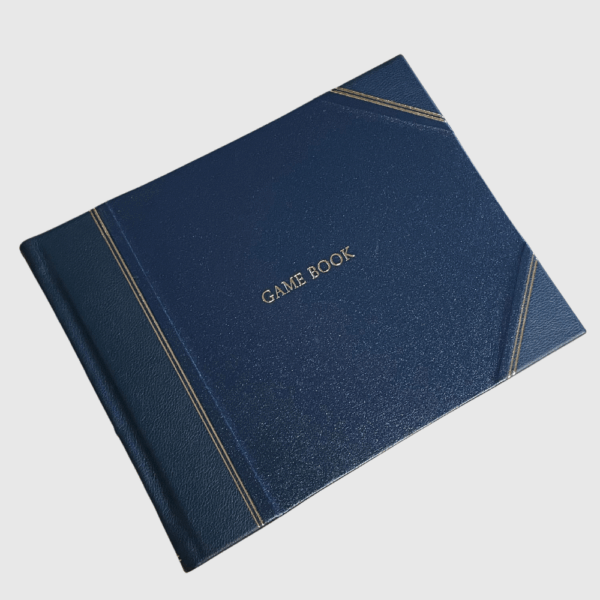 Large Game Book Navy Hide