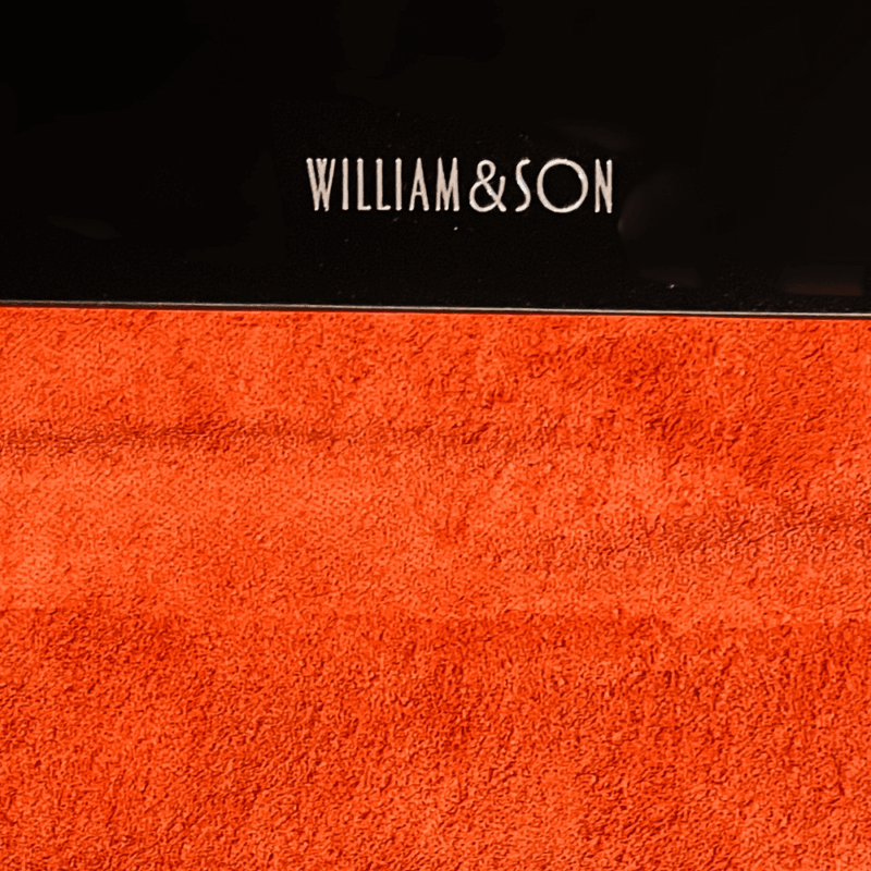William & Son Black Envelope Case Suede Lining - Image 2