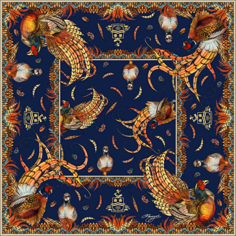 Clare Haggas Large Square Silk Scarf - Image 4