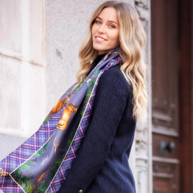 Clare Haggas Classic Silk Scarf - Image 4