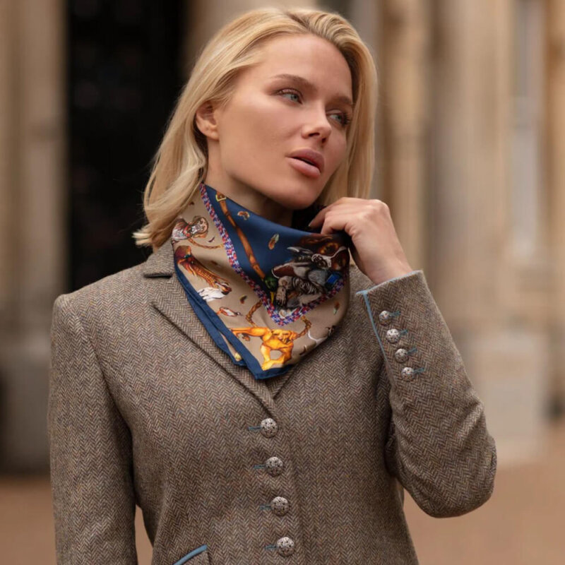 Clare Haggas Medium Square Silk Scarf - Image 2