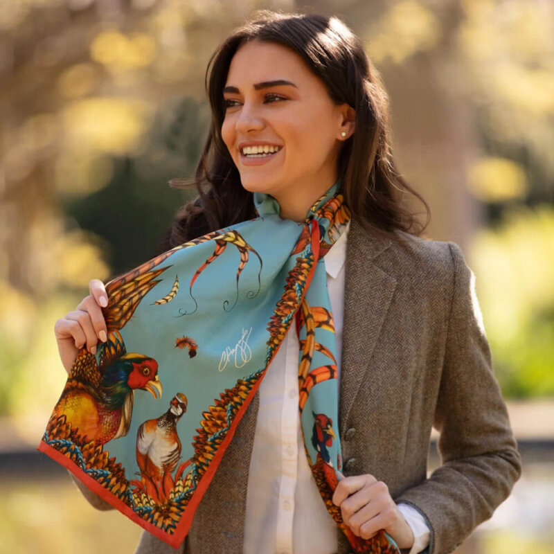 Clare Haggas Classic Silk Scarf - Image 7