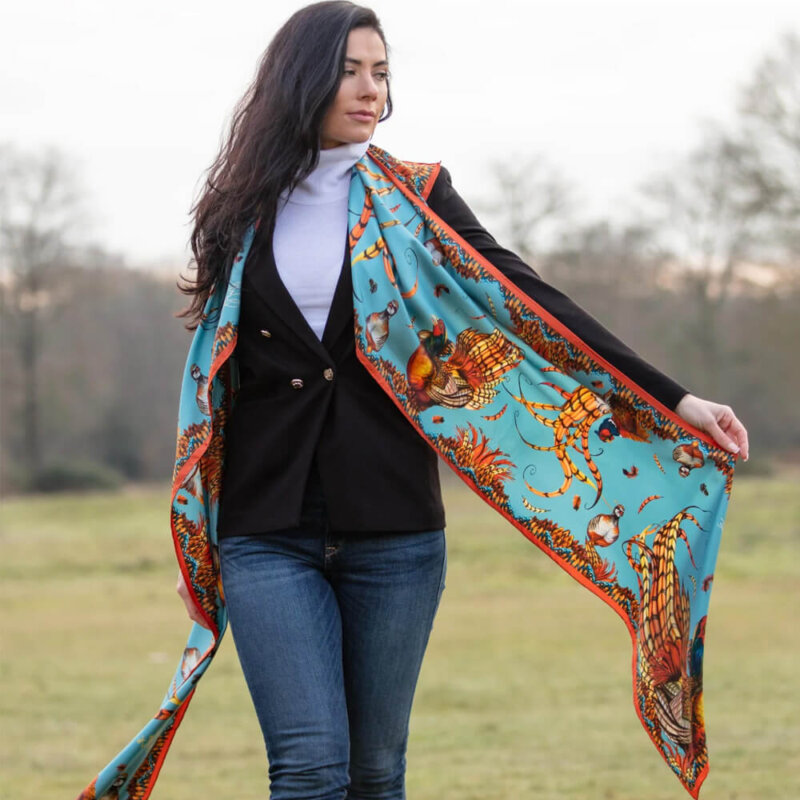 Clare Haggas Classic Silk Scarf - Image 8