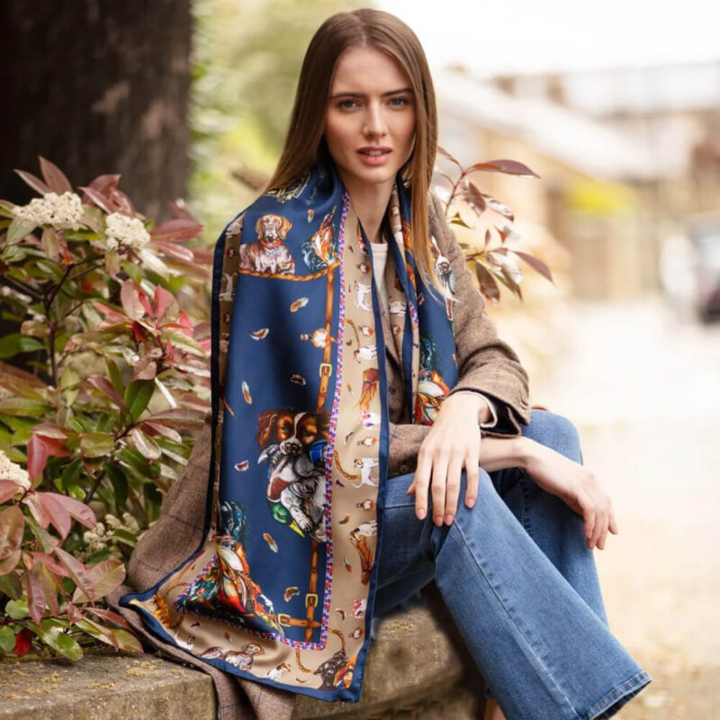 Clare Haggas Classic Silk Scarf - Image 10