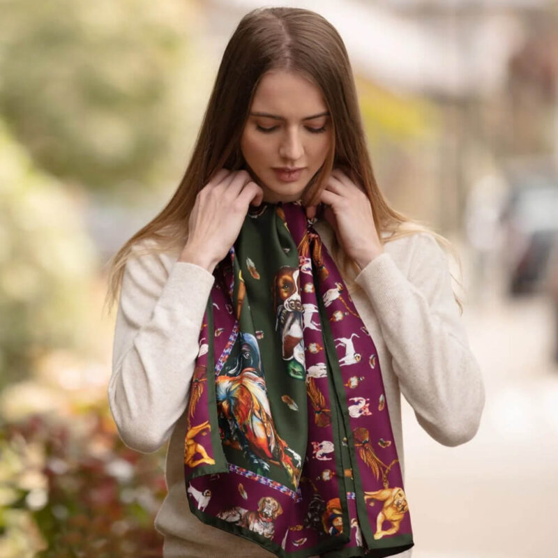 Clare Haggas Classic Silk Scarf - Image 2