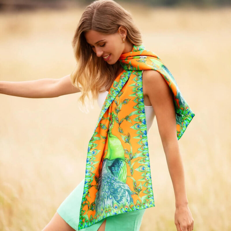 Clare Haggas Classic Silk Scarf - Image 18