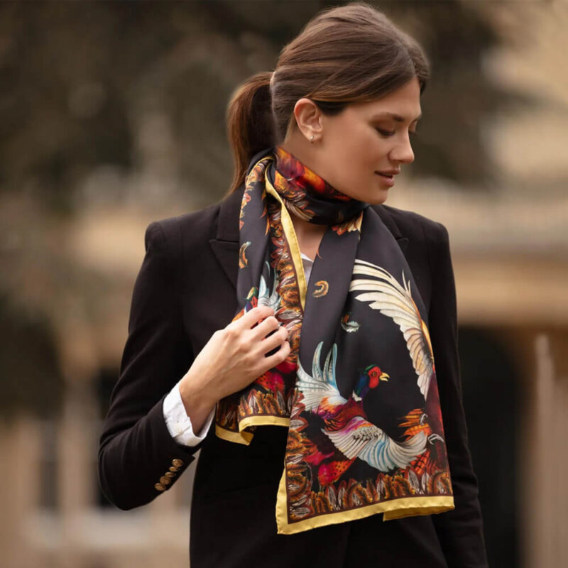Clare Haggas Classic Silk Scarf - Image 5