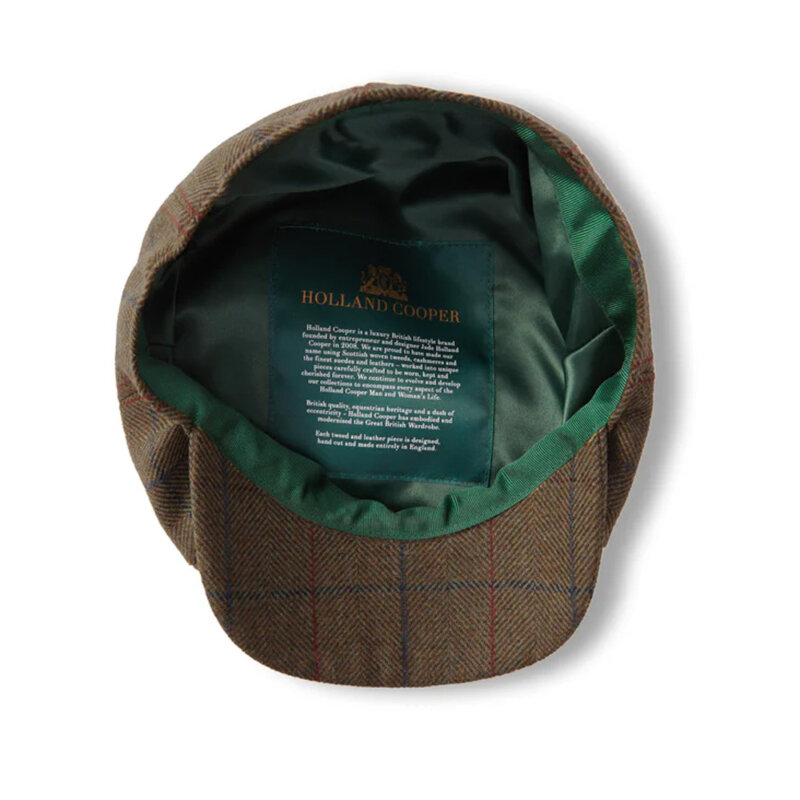Holland Cooper Baker Boy Tweed Cap - Image 4