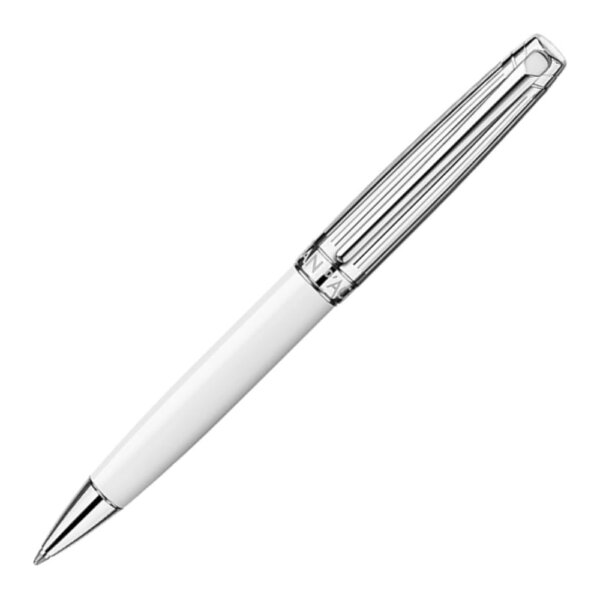 Caran D&apos;Ache Leman White Bicolour Rollerball Pen