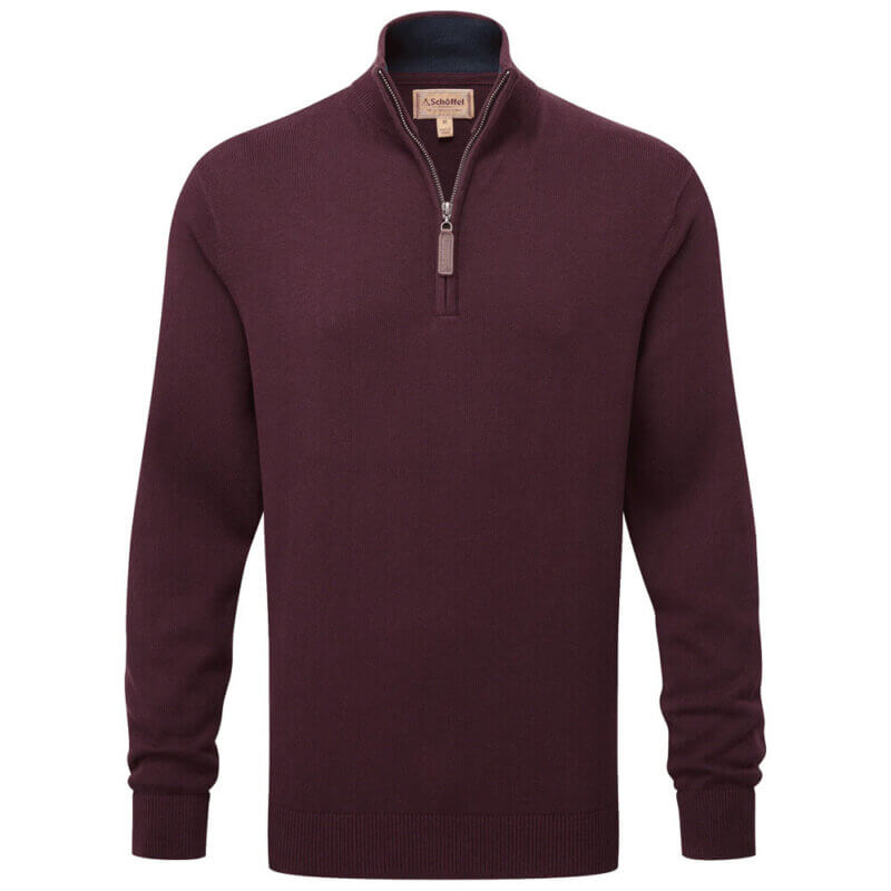 Schoffel Calton Cotton Cashmere 1/4 Zip