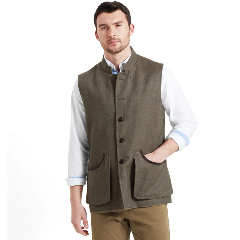 Schoffel Mens Holcot Tweed Waistcoat - Image 2