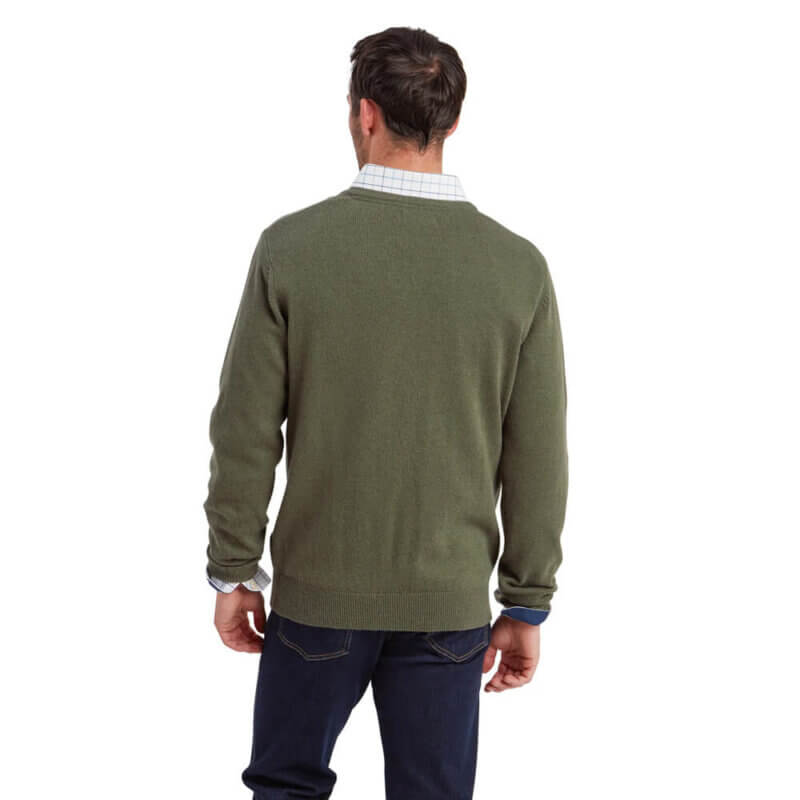 Schoffel Lambswool V Neck Jumper - Image 3