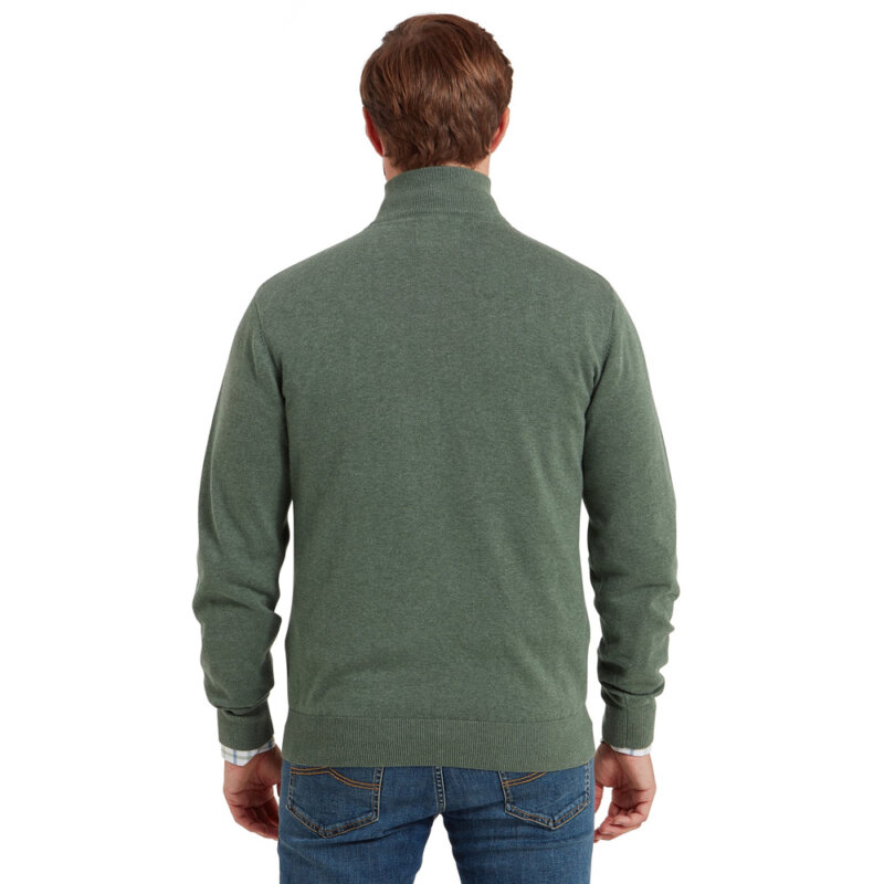 Schoffel Porthmeor Pima Cotton 1/4 Zip Jumper - Image 4